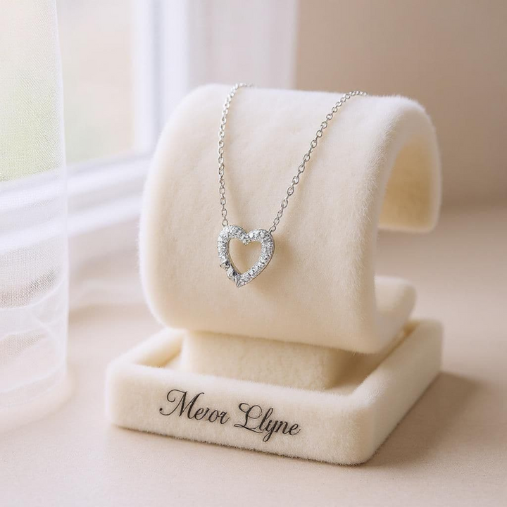 Heart Shape 925 Imported Streling Silver Pendant Necklace